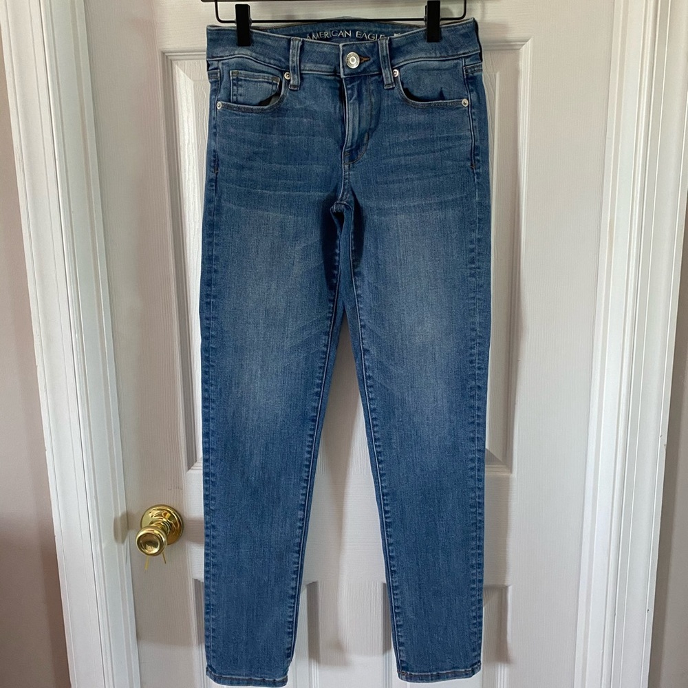 Straight leg stretch jeans